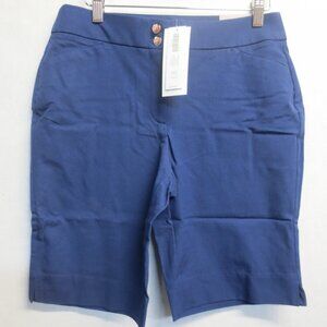 CHICCO'S WOMENS COMFORT WAIST SHORTS - NOCTURN NAVY - US SIZE 2